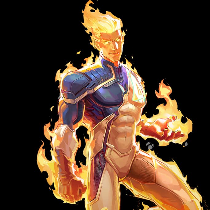 Human Torch portrait