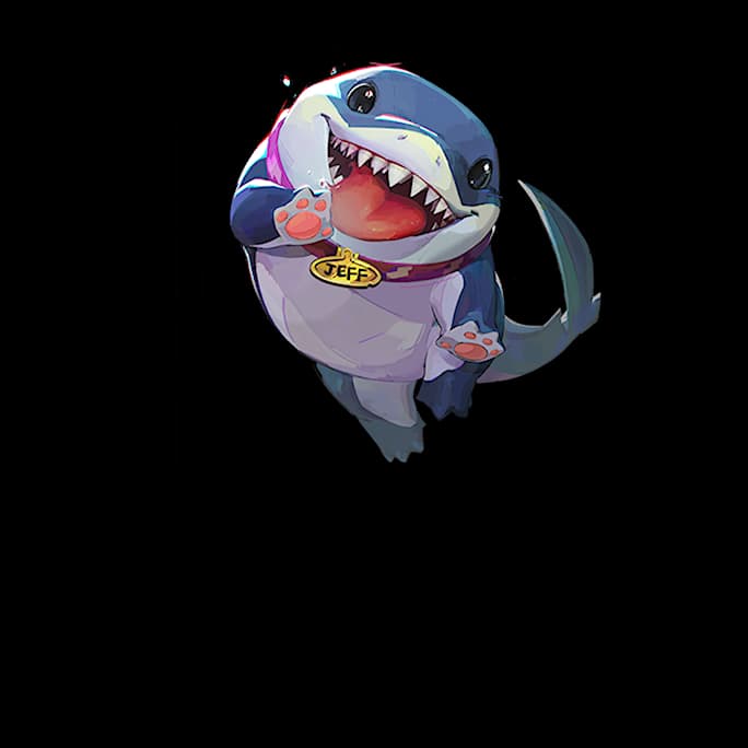 Jeff The Land Shark portrait