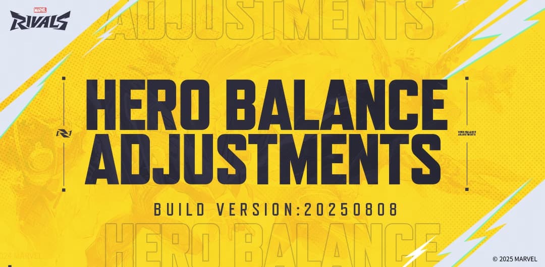 Marvel Rivals Version 20250808 Balance Post