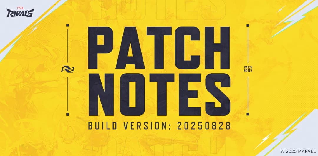 Marvel Rivals Version 20250828 Patch Notes